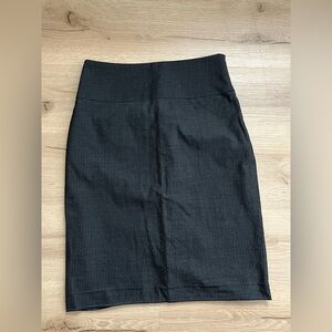Banana Republic Dark Gray Pinstripe Skirt